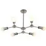 MELUCEE Modern 6 Lights Chandeliers Sputnik Kitchen Island Lighting Brushed Nickel Mid Century Light Fixture Flush Mount Ceiling Light for Living Room Bedroom Foyer Hallway