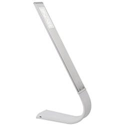 HVNI ESL-02 Eye Protection LED Reading Lamp, Baby & Kids Night Light, Touch Control Brightness w/Warm, Neutral, White Light, Safe Silicone + Aluminum Body, 40 Hours Runtime (Silver)