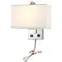 Bedroom Wall Sconce Lighting - Modern Wall Lights Fixtures with USB Port, Switch and Fabric Linen Shade, Bedside Wall Mount Reading Lamps for Living Room Hotel(LED 1W 3000K Included ) Bedroom Wall Sconce Lighting - Modern Wall Lights Fixtures with USB Port, Switch and Fabric Linen Shade, Bedside Wall Mount Reading Lamps for Living Room Hotel(LED 1W 3000K Included )