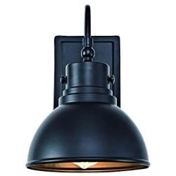 Addington Park 31766 Seascape Collection 1-Light Vintage Outdoor Wall Sconce, Black