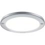 Youtob LED Flush Mount Ceiling Light, 15W 100 Watt Equivalent, 1100lm Brushed Silver Round Lighting Fixture for Kitchens, Closets, Stairwells, Basements, Bedrooms, Washrooms (Warm White 3000K)