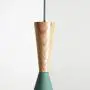 ANYE 15ft Transparent Plug-in UL On/Off Dimmer Switch Cord Green Shade Light Wooden Light Socket Cafe Lights Loft Style Simple Metal Ceiling Lamp for Dining Room Cafe Restaurant Bulbs Not Included