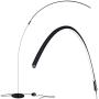 Brightech Sparq - Hanging, LED Arc Floor Lamp - Over The Couch, Contemporary Standing Lamp - Modern, Dimmable Light Arching from Behind The Sofa - Living Room & Office Pole Lamp - Black