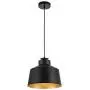 WINGBO Black Industrial 1 Bulb Pendant Light Farmhouse Metal Hanging Barn Pendant Lighting with Lid Shade, Adjustable Length Hanging Dining Light Fixture for Kitchen, Bar, Entryway, Dining Room