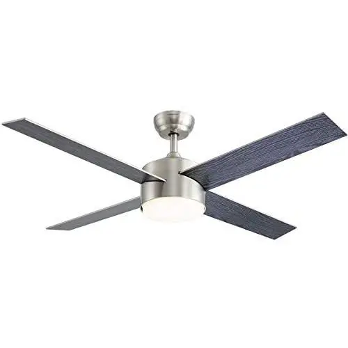 Ceiling Fan with Lights and Remote Control,SNJ 52 Inch Modern Ceiling Fan for Living Room Bedroom Dining Room,Indoor (Sand Nickel) Ceiling Fan with Lights and Remote Control,SNJ 52 Inch Modern Ceiling Fan for Living Room Bedroom Dining Room,Indoor (Sand Nickel)