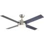 Ceiling Fan with Lights and Remote Control,SNJ 52 Inch Modern Ceiling Fan for Living Room Bedroom Dining Room,Indoor (Sand Nickel)