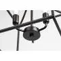 Modern Industrial Island-Shaped Chandelier Installation with 3 Lights, Black Farmhouse Antique Metal Height-Adjustable Square Pendant Ceiling , Suitable for Bedroom Kitchen Living Room Entrance Hall