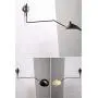 SUSUO Simple Style Swing Wall Sconce with Dome Shade 1-Light Black Wall Lamp for Hallway Foyer Entry Bedroom Dining Room,E26 Light Bulb Socket（Hardwired,with On/Off Switch）