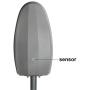 eoere 24W LED Street Area Lighting 2500lm 144 LEDs 6500K Dusk to Dawn Sensor Waterproof IP65 Security Floodlight Yard Wall Post Outdoor Lights