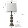BOBOMOMO 27.75 USB Table Lamp with Charging Port Set of 2 Antique Retro Nightstand Lamp for Bedroom Living Room Resin Classic Bedside Washed Brown Desk Lamps with White Fabric Shade BOBOMOMO 27.75 USB Table Lamp with Charging Port Set of 2 Antique Retro Nightstand Lamp for Bedroom Living Room Resin Classic Bedside Washed Brown Desk Lamps with White Fabric Shade