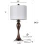 OYEARS Modern Table Lamps Set of 2 for Bedroom 24.25“ Nightstand Lamp for Living Room Bedside Table Lamp with Linen Lamp Shade Brown OYEARS Modern Table Lamps Set of 2 for Bedroom 24.25“ Nightstand Lamp for Living Room Bedside Table Lamp with Linen Lamp Shade Brown