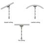 LOG BARN Farmhouse Chandelier, Dining Room Lighting Fixtures Hanging in Antique White, Rustic Metal Finish, 26'' Medium French Country Pendant for Foyer, Entryway, Bedroom