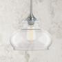 Ariella Ovale Kitchen Pendant Light Fixture - Brushed Nickel - Linea di Liara LL-P322
