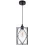 HMVPL Adjustable Pendant Lighting Fixture, Modern Iron Industrial Mini Swag Hanging Lamps with Glass Shade for Kitchen Island Bedroom Hallway Bar Living Room