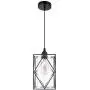 HMVPL Adjustable Pendant Lighting Fixture, Modern Iron Industrial Mini Swag Hanging Lamps with Glass Shade for Kitchen Island Bedroom Hallway Bar Living Room