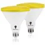 2 Pack Par38 Amber Yellow LED Bug Light Bulb E26 Flood Light Bulb - 10W 100W Equivalent, Warm Bug-Free Lighting for Home, Porch, Yard, Indoor Outdoor, Patio, Holiday, Party Bulb, Insect Repellent