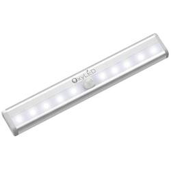OxyLED Motion Sensor Closet Lights, Cordless Under Cabinet Lightening, Wireless Stick-on Anywhere Battery Operated 10 LED Night Light Bar, Safe Lights for Closet Cabinet Wardrobe Stairs (1 Pack)