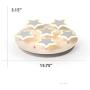 LITFAD Modern LED Ceiling Lamp Art Deco White Dimmable Ceiling Light Star Design LED Flushmount Pendant Light for Living Room,Childrens Room,Dining Room