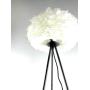 Feather Tripod Floor Lamp – Feather Floor lamp with White Feather, Modern Light for Bedrooms/Living Room/Dining Room/Kitchen