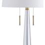 JONATHAN Y JYL2018A Zoe 29.5'' 2-Light Crystal LED Table Lamp Contemporary,Glam,Transitional,Modern for Bedroom, Living Room, Office, College Dorm, Coffee Table, Bookcase, Clear/BrassGold