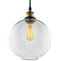 LAKIQ Hanging Pendant Light Plug in Glass Globe Modern Vintage Kitchen Island Lights Indoor Dining Table Hanging Lighting Fixture for Living Room Restaurant Foyer Bar Dining Room