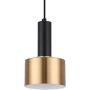 Hoocozi Modern Black Gold Pendant Light for Kitchen Island One-Light Adjustable Metal Pendant Lighting Fixture for Dining Room Living Room Bedroom