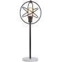 JONATHAN Y JYL1091A Atomic Caged 26.5'' Edison Bulb Metal/Marble Modern LED Table Lamp Rustic,Cottage,Industrial for Bedroom, Living Room, Office, College Dorm, Coffee Table, Bookcase, OilRubbedBronze