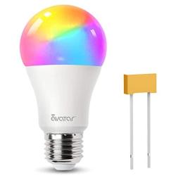 Smart Light Bulb with PowerOn Technology, AvatarControls RGBCW Dimmable Color Changing WiFi LED Light Bulbs Work with Alexa/Google Home Assistant/APP, (3000K~6200K, 910LM E26 A19 70W Equivalent)