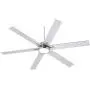 70'' Nucleus Industrial Ceiling Fan with Light LED Remote Control Brushed Nickel for Living Room Kitchen Bedroom Family Dining - Casa Vieja