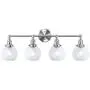 XiNBEi Lighting Vanity Light, 4 Light Industrial Wall Light with Glass, Wall Mounted Light Brushed Nickel Finish for Bathroom Kitchen Living Room XB-W1256-4-BN XiNBEi Lighting Vanity Light, 4 Light Industrial Wall Light with Glass, Wall Mounted Light Brushed Nickel Finish for Bathroom Kitchen Living Room XB-W1256-4-BN