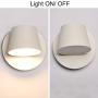 Modern Wall Sconce 6W Warm White 2800K, Bedside Led Light Fixture Bedroom Lighting, Nordic Decor Lamp 350 Degrees Rotatable Flexible for Reading in Living Room Hotel
