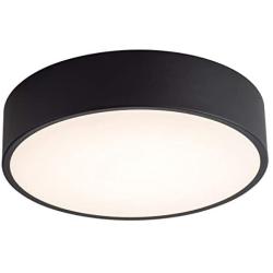 LUCTING Modern LED Ceiling Lamp, 13.8-inch Surface Flush Mount Ceiling Lighting 3500K 18W Warm White Fixture for Hallway Bedroom Foyer Kitchen Living Closet Room(Black)