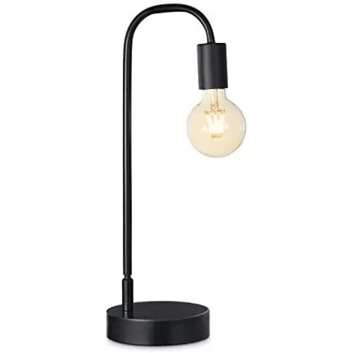 Keymit Modern Table Lamp, 3 Way Globe Dimmable Edison Industrial Lamps, Perfect Bedside Lamp for Living Room Nightstand Desk, G80 8W 2200K LED Filament Exposed Bulb Included Keymit Modern Table Lamp, 3 Way Globe Dimmable Edison Industrial Lamps, Perfect Bedside Lamp for Living Room Nightstand Desk, G80 8W 2200K LED Filament Exposed Bulb Included