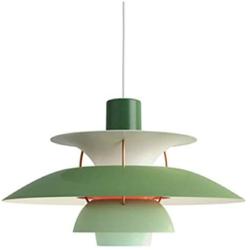 Nordic E27 Pendant Light Colorful Umbrella Led Suspend Lamp Dining Room Indoor Lighting Fixtures Ø 11.81inch (Green)