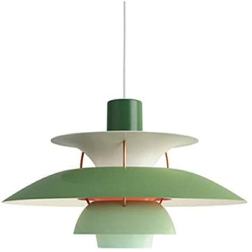 Nordic E27 Pendant Light Colorful Umbrella Led Suspend Lamp Dining Room Indoor Lighting Fixtures Ø 11.81inch (Green)