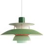 Nordic E27 Pendant Light Colorful Umbrella Led Suspend Lamp Dining Room Indoor Lighting Fixtures Ø 11.81inch (Green)