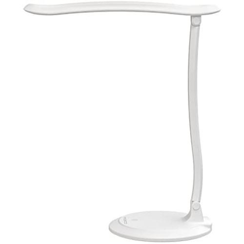 MoKo LED Desk Lamp, Portable with 1000mAh Rechargeable Battery, Eye-Caring Working/Reading/Studying Table Kids Lamp, Continuously Dimmable, Touch Control, Adjustable Arm, White