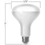 Feit Electric BR30/RGBW/CA/AG WiFi Changing and Dimmable, No Hub Required, Alexa or Google Assistant BR30 Smart LED Light Bulb, 65W, Multi-Color RGBW