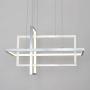 LightInTheBox Contemporary Chandelier Modern LED Chandelier Remote Control Pendant Lighting Square Pendant Light Fixture Dimmable Pendant Light Black Metal for Living Room Dinning Room Bedroom