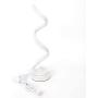Spiral Design LED Table Lamp Warm White 3000k Minimalist Desk Lamp Aluminum Alloy Acrylic Bedside Nightstand Lamps for Bedroom Office Living Room (White, White Light)