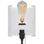Table Lamps Set of 2, Bedside Lamps with Dual USB Quick Charging Ports, Desk Lamps with Metal Base White Fabric Lamp Shade for Bedroom Living Room Study Room Office Dressing Room