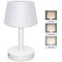 EVISTA Night Light Bluetooth Speaker Lamp - Touch Table Lamp for Bedroom Bluetooth Nightlight Speaker Dimmable Lighting + 7 Color Lights