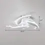 SUSUO LED Ceiling Light''Swimming Fish'' Funny Design Flush Mount Decorative Ceiling Light Fixture for Living Dining Room Bedroom Hallway 57W Cold White 6000K
