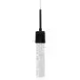 Lumxa LED Mini-Pendant Light - Modern Matte Black Hanging Mini-Pendant Light Fixture with Matte Black and Bubble Glass Led Pendant Lighting Kit for Kitchen and Dining Room(No Bulb Required)