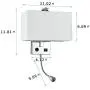 Bedroom Wall Sconce Lighting - Modern Wall Lights Fixtures with USB Port, Switch and Fabric Linen Shade, Bedside Wall Mount Reading Lamps for Living Room Hotel(LED 1W 3000K Included ) Bedroom Wall Sconce Lighting - Modern Wall Lights Fixtures with USB Port, Switch and Fabric Linen Shade, Bedside Wall Mount Reading Lamps for Living Room Hotel(LED 1W 3000K Included )