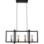 Modern Industrial Island Pendant Lighting Fixtures 4 Lights ,BENNY LIGHTING Black Chandelier Light Fixture for Kitchen Dining Room Ceiling