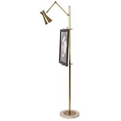 Tall Gold Mainstay Floor Lamp, Modern Style Living Room Reading Bedroom Study Office Metal Standing Lamp, Individual Art Easel Lamp Body Design Floor Uplight Lamp