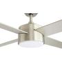 Ceiling Fan with Lights and Remote Control,SNJ 52 Inch Modern Ceiling Fan for Living Room Bedroom Dining Room,Indoor (Sand Nickel)