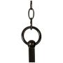 Dark Mocha Chandelier 27 1/2'' Wide Swirling Ribbon Rustic Amber Glass 6-Light Fixture for Dining Room House Foyer Kitchen Island Entryway Bedroom Living Room - Franklin Iron Works
