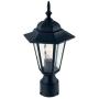 YaoKuem Outdoor Post Light, Pole Lantern, E26 Base 100W Max, Aluminum Housing Plus Glass, Wet Location Rated, Bulbs not Included (Black)